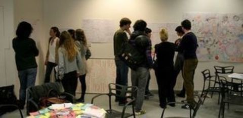 Participando de um evento da Trade School